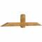 Ekena Millwork Eugene Rough Sawn Timber Gable Bracket, Western Red Cedar, 96"W x 20"H x 6"D x 6"F, 5/12 Pitch GBW096X20X0606EUG00RWR - alternate 4
